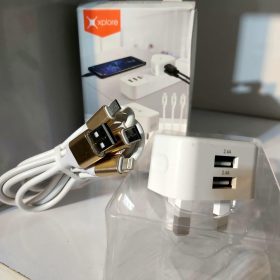 آدابتور ایکس پی فست سه سر لایتنینگ  اپل،تایپ سی ،میکرو مدل XP-CC31  Wall Charger